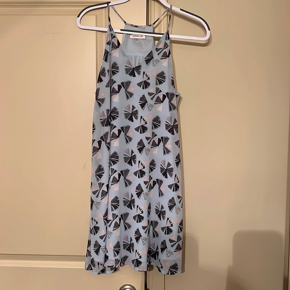 Blue A-Line Racerback dress